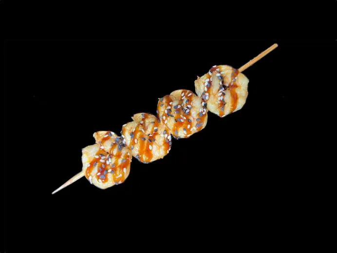 Мини шашлычок с креветкой