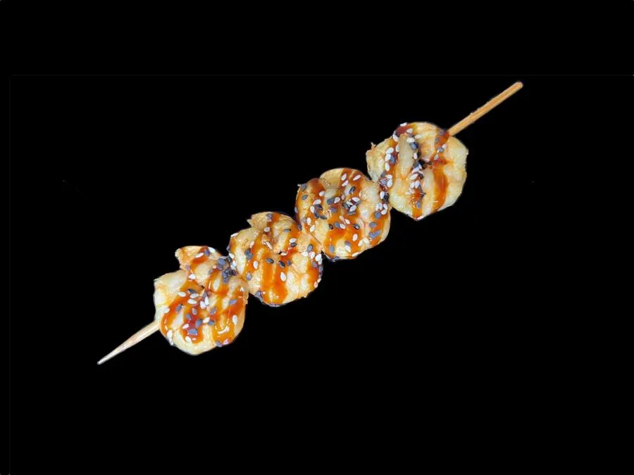 Мини шашлычок с креветкой