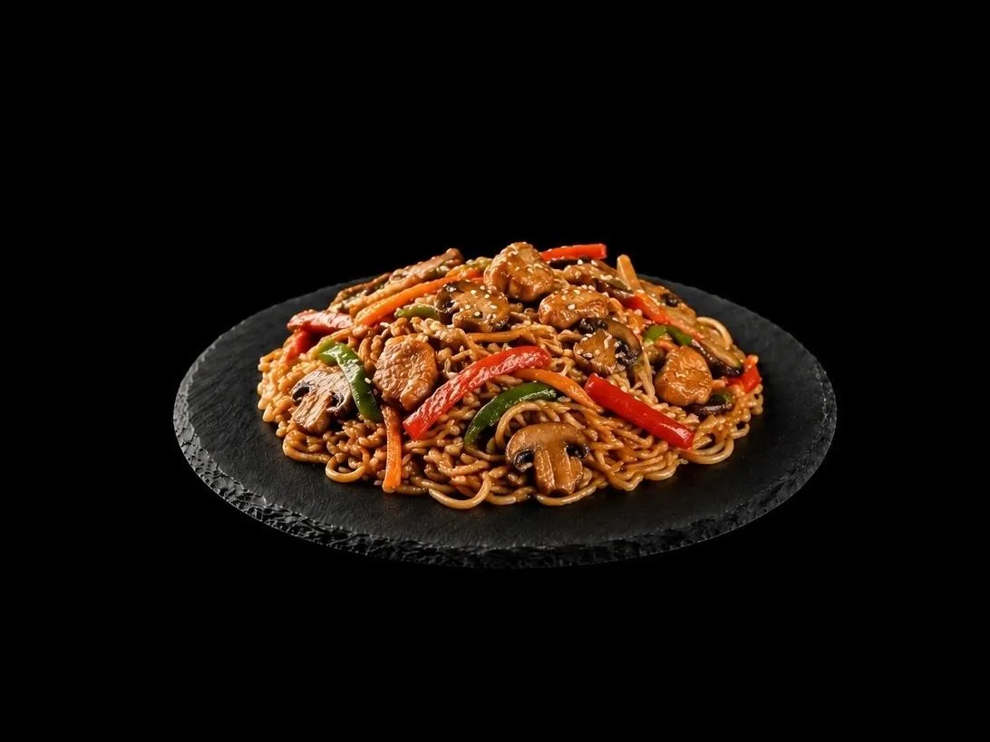 Wok с цыпленком и овощами